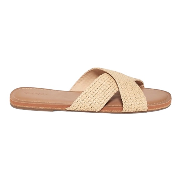 OLD NAVY Natural Woven Cross Strap Sandals 9 NWT - Picture 4 of 5
